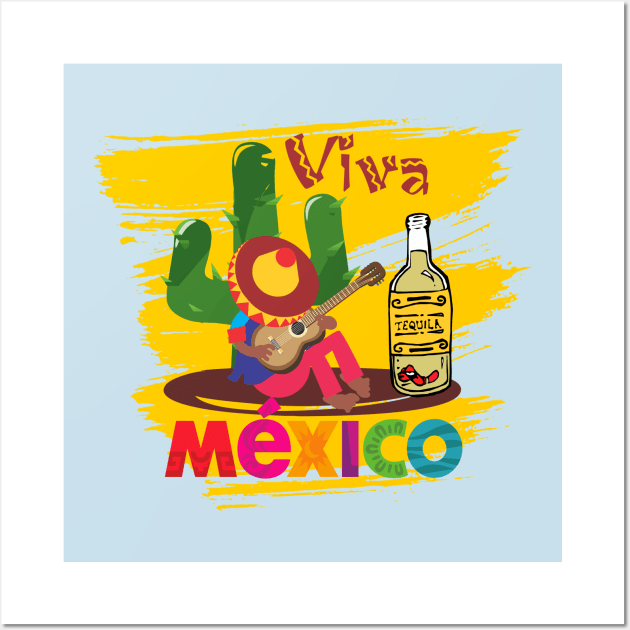 Viva Mexico Wall Art by LegnaArt